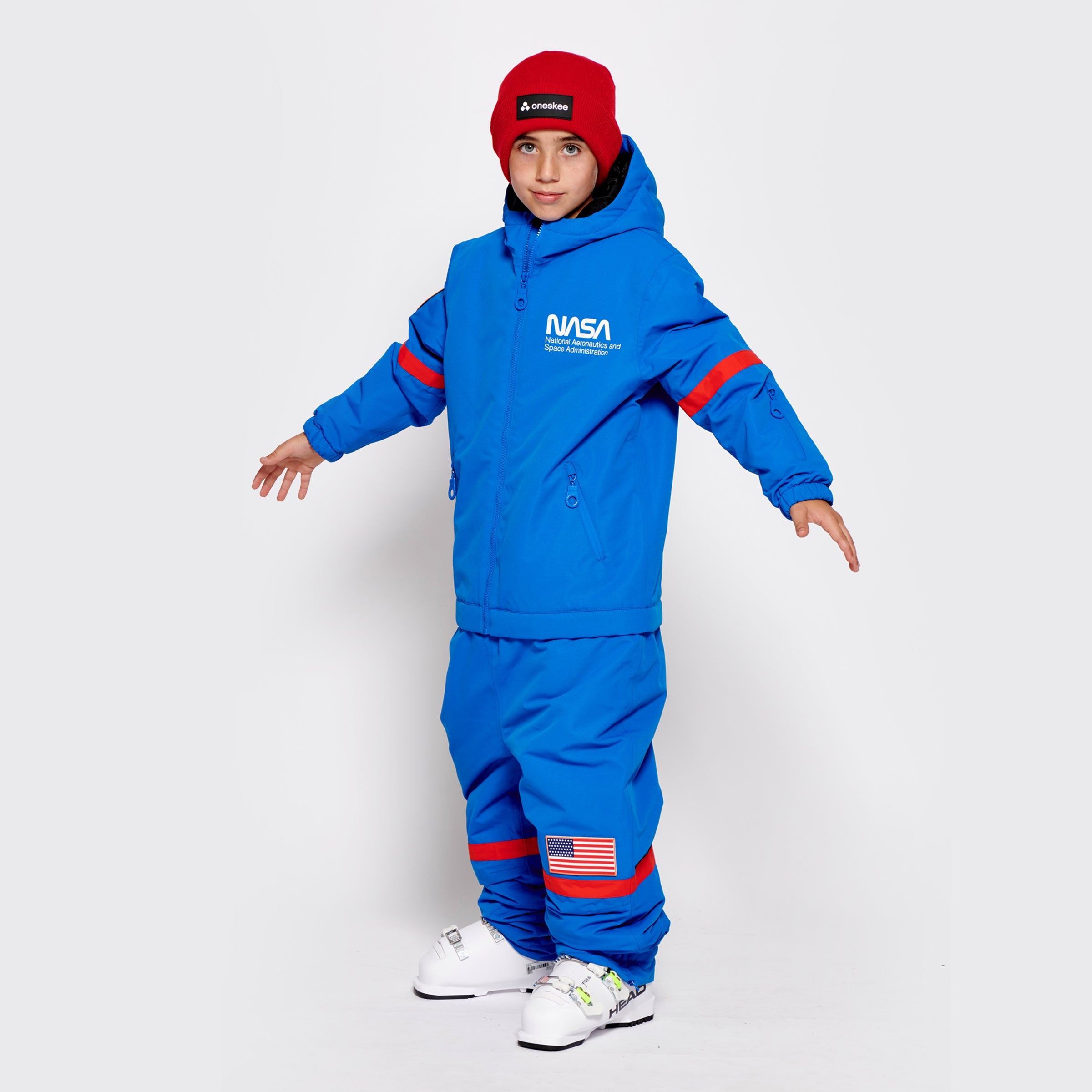Kids 2-in-1 Snow Suit, Blue NASA - Oneskee EU
