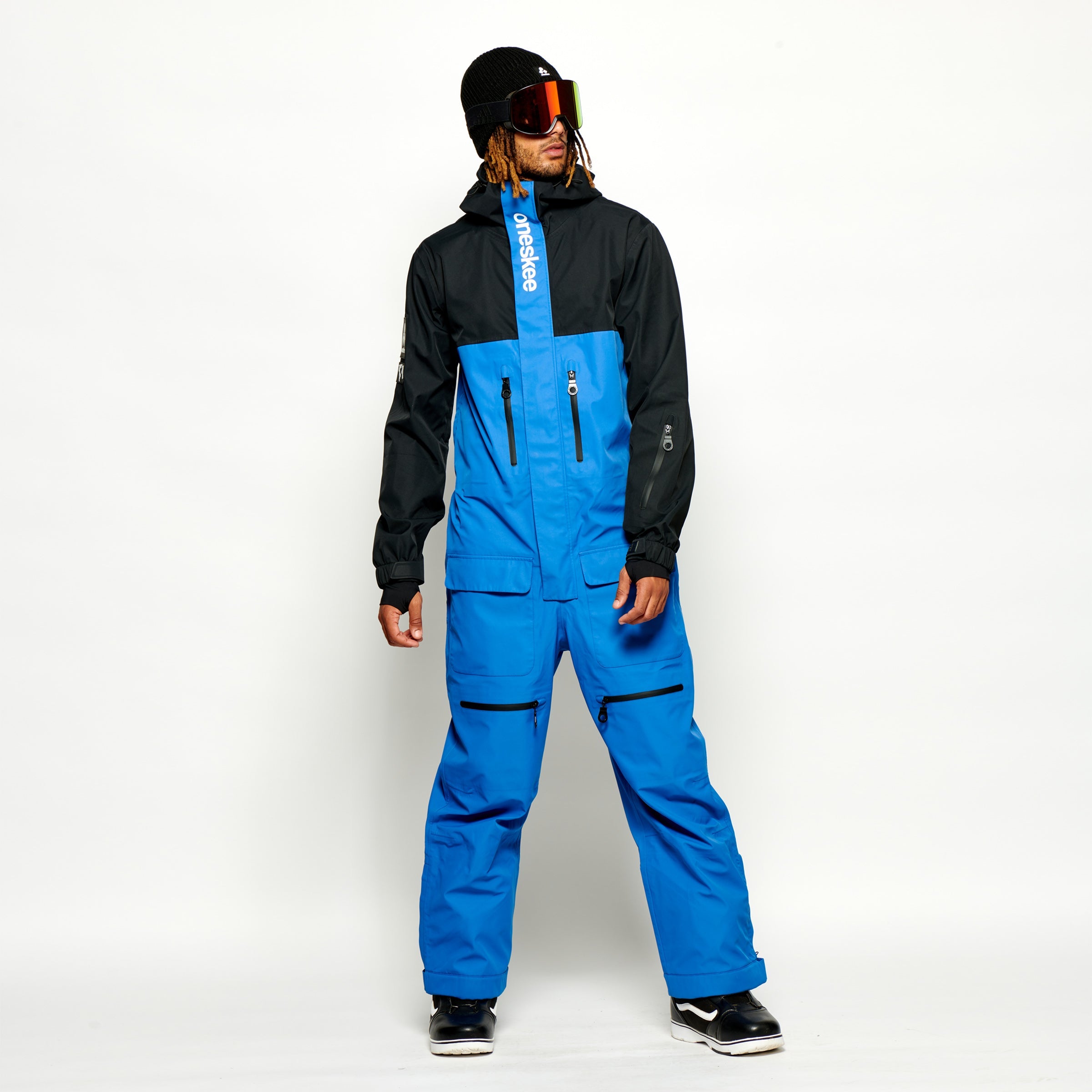 Black & Blue Luna Ski Suit